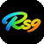 RS9 GAME fantasy cricket app logo with colorful RS9 text on a black background
